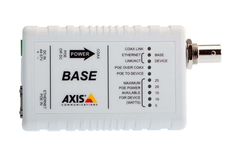 Axis - AXIS T8641 POE+ OVER COAX BASE | Digital Key World
